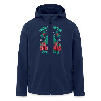 I Wish It Could Be Christmas Everyday Tree Santa - Recycelte Männer Softshell-Jacke von Stanley/Stella - Navy - Vorne - AI Model Male 185 light (185cm)