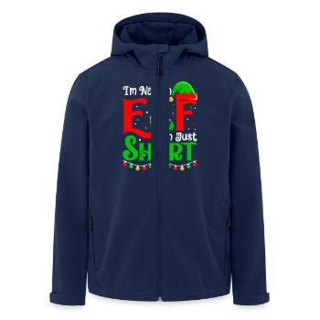 I'm Not An Elf I'm Just Short Christmas Santa - Men’s Recycled Softshell Jacket by Stanley/Stella - navy - Front - AI Model Male 185 light (185cm)