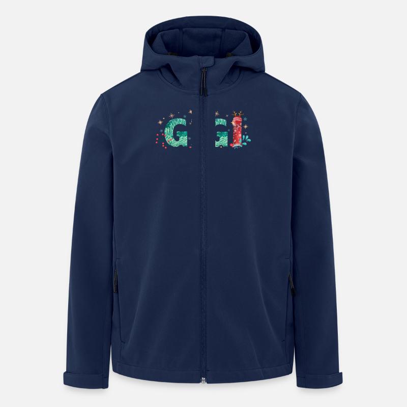 Weihnachten Gigi Oma Design Christmas Gigi - Recycelte Männer Softshell-Jacke von Stanley/Stella - Navy
