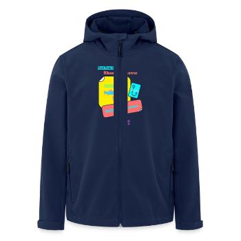 Cast Your Line Share the Love Autism Awareness - Men’s Recycled Softshell Jacket by Stanley/Stella - navy - Front - AI Model Male 185 light (185cm)