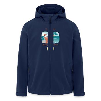 Casting Hope Taumeln im Bewusstsein - Recycelte Männer Softshell-Jacke von Stanley/Stella - Navy - Vorne - AI Model Male 185 light (185cm)