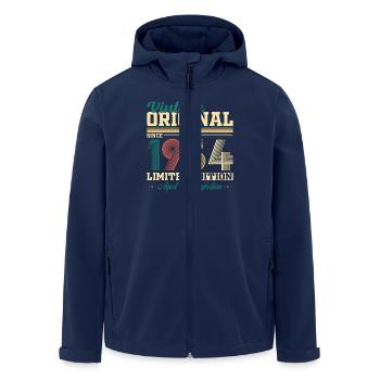 1954 Vintage Retro Geburtstagsgeschenk - Recycelte Männer Softshell-Jacke von Stanley/Stella - Navy - Vorne - AI Model Male 185 light (185cm)