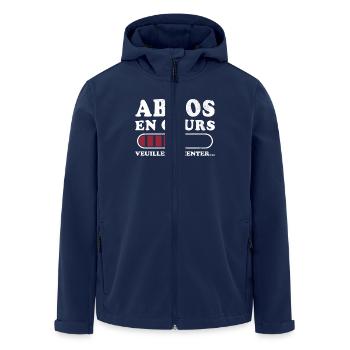 Abdos en cours veuillez patienter - Veste softshell homme en polyester recyclé Stanley/Stella - marine - Devant - AI Model Male 185 light (185cm)