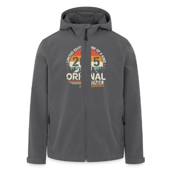 Original 2015 Jahrgang Retro Geburtstagsgeschenk - Recycelte Männer Softshell-Jacke von Stanley/Stella - Anthrazit - Vorne - AI Model Male 185 light (185cm)