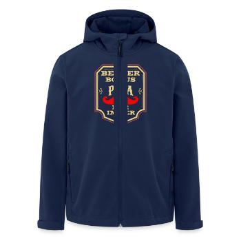 Auszeichung Diplom für den Besten Opa der Welt - Recycelte Männer Softshell-Jacke von Stanley/Stella - Navy - Vorne - AI Model Male 185 light (185cm)