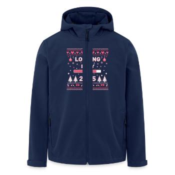 Ich werde Große Schwester 2025 Kinder Verkündung - Recycelte Männer Softshell-Jacke von Stanley/Stella - Navy - Vorne - AI Model Male 185 light (185cm)