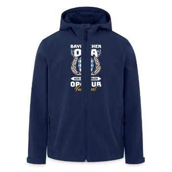BAYERISCHER OPA WIA A NORMALER OPA NUR BESSER - Recycelte Männer Softshell-Jacke von Stanley/Stella - Navy - Vorne - AI Model Male 185 light (185cm)