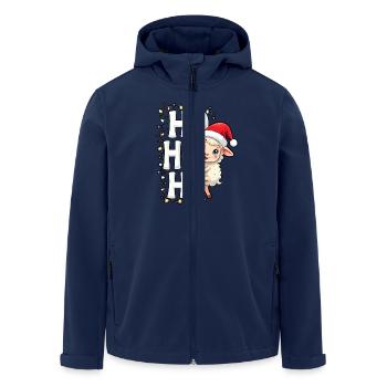 ho ho ho - schaf spruch - Recycelte Männer Softshell-Jacke von Stanley/Stella - Navy - Vorne - AI Model Male 185 light (185cm)