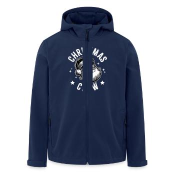 Santa Christmas Crew - Men’s Recycled Softshell Jacket by Stanley/Stella - navy - Front - AI Model Male 185 light (185cm)