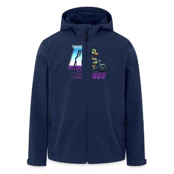R ENTE 2025 Lustige Ruhestand Endlich Rentner - Recycelte Männer Softshell-Jacke von Stanley/Stella - Navy - Vorne - AI Model Male 185 light (185cm)
