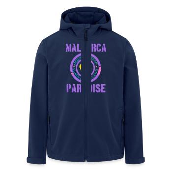 Mallorca Palma Island - Men’s Recycled Softshell Jacket by Stanley/Stella - navy - Front - AI Model Male 185 light (185cm)