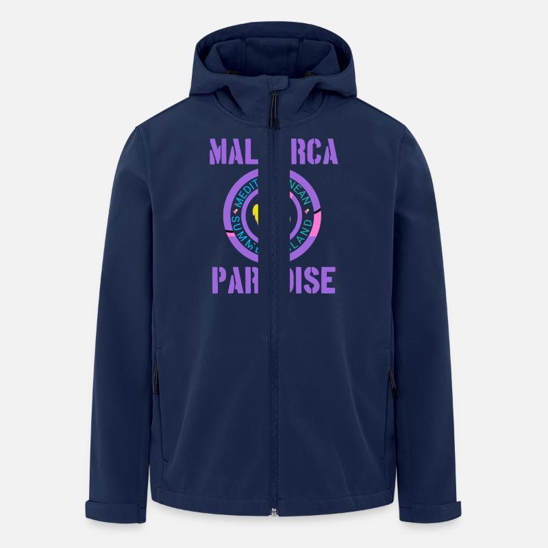 Majorque, île de Palma - Veste softshell homme en polyester recyclé Stanley/Stella - marine