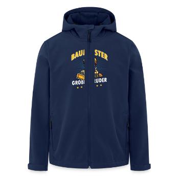 Großer Bruder 2025 Baumeister Geschwister - Recycelte Männer Softshell-Jacke von Stanley/Stella - Navy - Vorne - AI Model Male 185 light (185cm)