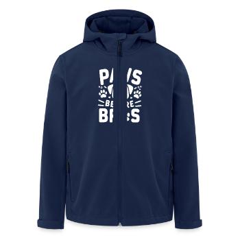 Pattes avant les frères - Veste softshell homme en polyester recyclé Stanley/Stella - marine - Devant - AI Model Male 185 light (185cm)