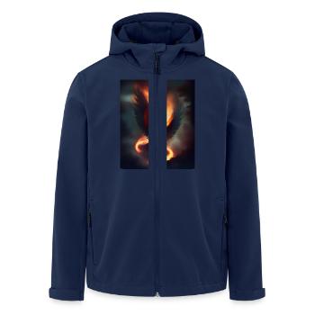 epic fire phoenix - Men’s Recycled Softshell Jacket by Stanley/Stella - navy - Front - AI Model Male 185 light (185cm)