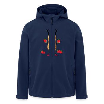 Erdbeeren süße Früchte Erdnuss Erdbeer Obst - Recycelte Männer Softshell-Jacke von Stanley/Stella - Navy - Vorne - AI Model Male 185 light (185cm)