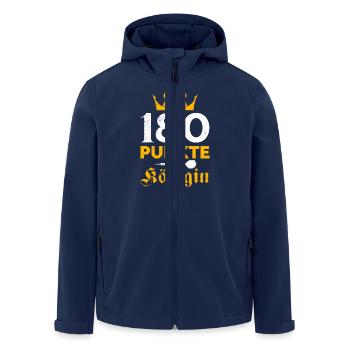 Dartspielerin 180 PUNKTE KÖNIGIN Lustiges - Recycelte Männer Softshell-Jacke von Stanley/Stella - Navy - Vorne - AI Model Male 185 light (185cm)