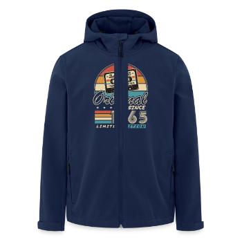 Original depuis 1965 Vintage Cadeau Anniversaire - Veste softshell homme en polyester recyclé Stanley/Stella - marine - Devant - AI Model Male 185 light (185cm)