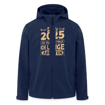 RENTE 2025 FÜR DIESES SHIRT MUSSTE ICH LANGE - Recycelte Männer Softshell-Jacke von Stanley/Stella - Navy - Vorne - AI Model Male 185 light (185cm)