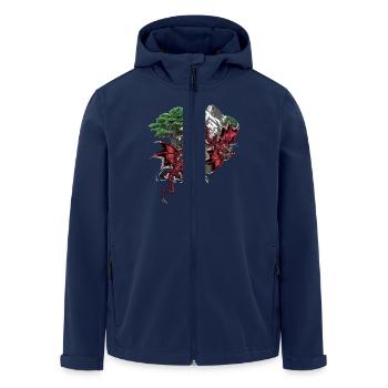 Fantasy Drachen Fabelwesen Drache Märchen Kind - Recycelte Männer Softshell-Jacke von Stanley/Stella - Navy - Vorne - AI Model Male 185 light (185cm)