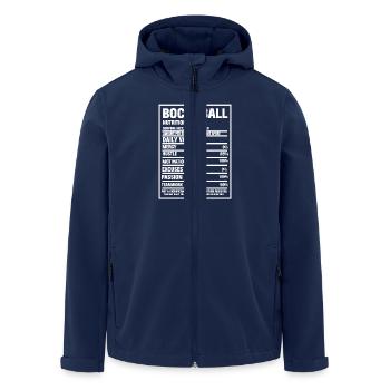 Bocce Ball Bocce Player - Men’s Recycled Softshell Jacket by Stanley/Stella - navy - Front - AI Model Male 185 light (185cm)