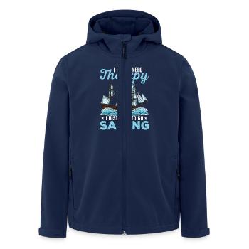 Sailing Boat Sailor - Men’s Recycled Softshell Jacket by Stanley/Stella - navy - Front - AI Model Male 185 light (185cm)