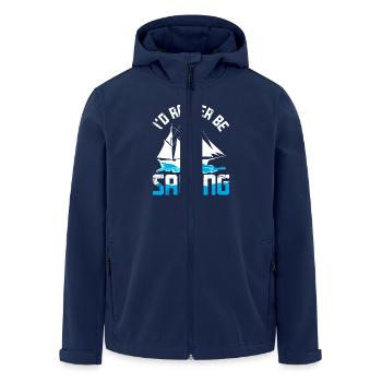 Sailing Boat Sailor - Men’s Recycled Softshell Jacket by Stanley/Stella - navy - Front - AI Model Male 185 light (185cm)
