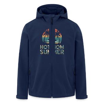 Hot Mom Summer - Surf - Men’s Recycled Softshell Jacket by Stanley/Stella - navy - Front - AI Model Male 185 light (185cm)