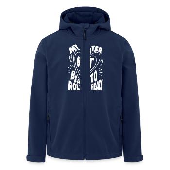 Patineur à roulettes Skater Heart Beats Idée cadeau - Veste softshell homme en polyester recyclé Stanley/Stella - marine - Devant - AI Model Male 185 light (185cm)