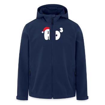 Ho Cubed Funny Christmas Math Teacher Ho Ho Ho - Recycelte Männer Softshell-Jacke von Stanley/Stella - Navy - Vorne - AI Model Male 185 light (185cm)