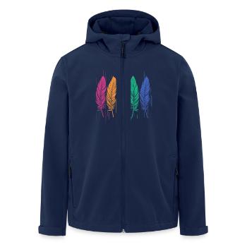 PLUME - Veste softshell homme en polyester recyclé Stanley/Stella - marine - Devant - AI Model Male 185 light (185cm)