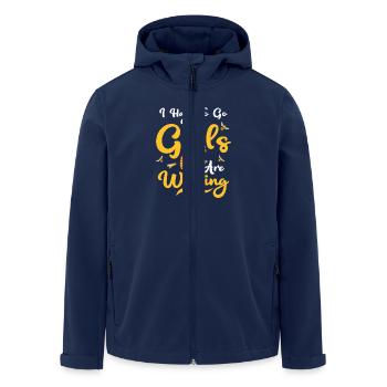 I Have To Go My Girls Are Waiting Beekeeper Beekee - Recycelte Männer Softshell-Jacke von Stanley/Stella - Navy - Vorne - AI Model Male 185 light (185cm)