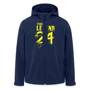 THE LEGEND 24 - Men’s Recycled Softshell Jacket by Stanley/Stella - navy - Front - AI Model Male 185 light (185cm)