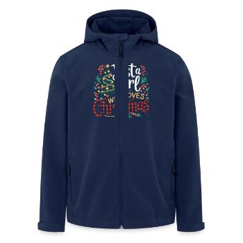 Just A Girl Who Loves Christmas Funny Xmas Holiday - Recycelte Männer Softshell-Jacke von Stanley/Stella - Navy - Vorne - AI Model Male 185 light (185cm)