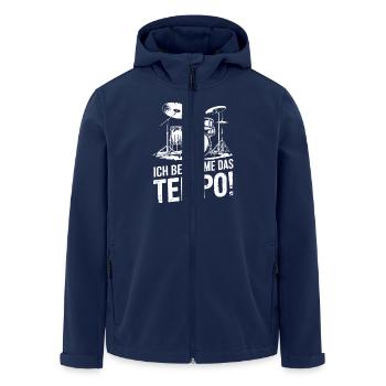 Schlagzeug Drummer Schlagzeuger Schlagzeugspieler - Recycelte Männer Softshell-Jacke von Stanley/Stella - Navy - Vorne - AI Model Male 185 light (185cm)