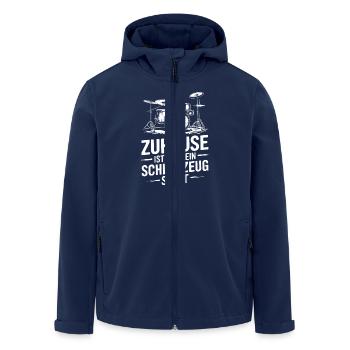 Drummer Schlagzeuger Schlagzeug Schlagzeugspieler - Recycelte Männer Softshell-Jacke von Stanley/Stella - Navy - Vorne - AI Model Male 185 light (185cm)