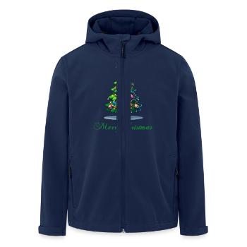 sapin - Veste softshell homme en polyester recyclé Stanley/Stella - marine - Devant - AI Model Male 185 light (185cm)