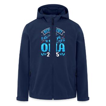 Großmutter BEFÖRDERT ZUR OMA 2025 Omi Rente - Recycelte Männer Softshell-Jacke von Stanley/Stella - Navy - Vorne - AI Model Male 185 light (185cm)