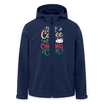 Fueled By Coffee And Christmas Cheer - Recycelte Männer Softshell-Jacke von Stanley/Stella - Navy - Vorne - AI Model Male 185 light (185cm)