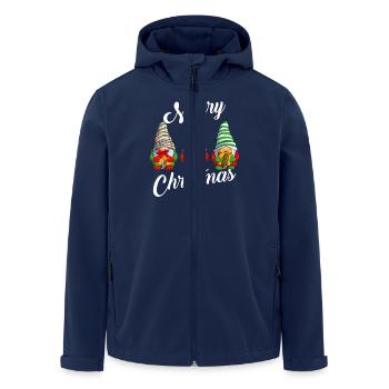 Merry Christmas Gnomes Xmas Family Men Women Kids - Recycelte Männer Softshell-Jacke von Stanley/Stella - Navy - Vorne - AI Model Male 185 light (185cm)