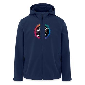 Never Underestimate A Girl Who Plays Basketball - Men’s Recycled Softshell Jacket by Stanley/Stella - navy - Front - AI Model Male 185 light (185cm)