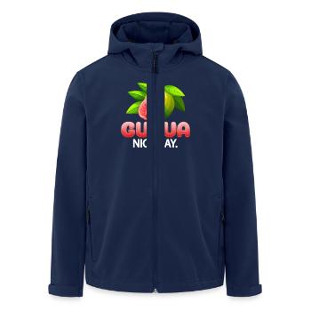 Guava Nice Day fruity illustration with guava - Men’s Recycled Softshell Jacket by Stanley/Stella - navy - Front - AI Model Male 185 light (185cm)