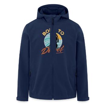 Détecteur de métaux de sonde - Veste softshell homme en polyester recyclé Stanley/Stella - marine - Devant - AI Model Male 185 light (185cm)