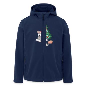 Nikolaus Maus Weihnachten Christmas Kinder Kind - Recycelte Männer Softshell-Jacke von Stanley/Stella - Navy - Vorne - AI Model Male 185 light (185cm)