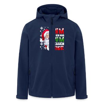 Ich Bin Nur Zum Essen Hier Weihnachten Männer - Recycelte Männer Softshell-Jacke von Stanley/Stella - Navy - Vorne - AI Model Male 185 light (185cm)