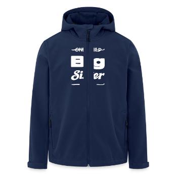 Nur Einzelkind Schwester - Recycelte Männer Softshell-Jacke von Stanley/Stella - Navy - Vorne - AI Model Male 185 light (185cm)