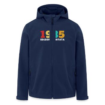 Original 1935 Retro Birthday Gift - Men’s Recycled Softshell Jacket by Stanley/Stella - navy - Front - AI Model Male 185 light (185cm)