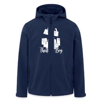 Thrift Shop Thrifting Boy Love Thrifting - Recycelte Männer Softshell-Jacke von Stanley/Stella - Navy - Vorne - AI Model Male 185 light (185cm)