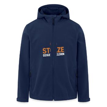 Geigen Spieler Geiger Violine Musiker Violinist - Recycelte Männer Softshell-Jacke von Stanley/Stella - Navy - Vorne - AI Model Male 185 light (185cm)