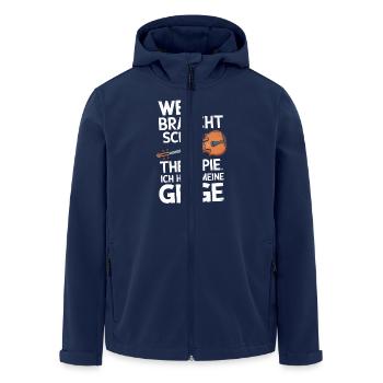 Geiger Geigen Spieler Musiker Violine Violinist - Recycelte Männer Softshell-Jacke von Stanley/Stella - Navy - Vorne - AI Model Male 185 light (185cm)
